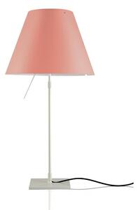 Luceplan - Costanza Lampa Stołowa Alu/Edgy Pink