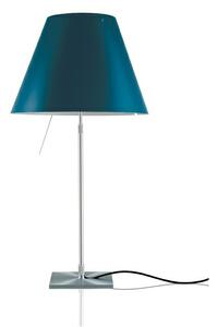 Luceplan - Costanza Lampa Stołowa Alu/Naftowa Blue