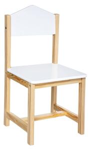 Krzesełko dziecięce drewniane, wys. siedziska 29,3 cm