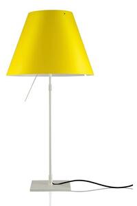Luceplan - Costanza Lampa Stołowa Alu/Smart Yellow