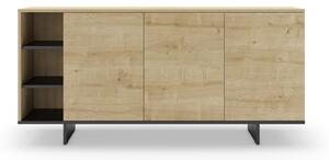 Niska komoda w dekorze dębu 170x80 cm Cequoia – Marckeric