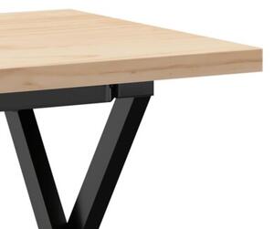 Stolik kawowy z nogami w kształcie litery x, 90x40x45,5 cm