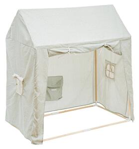 Namiot dla dziewczynki lub chłopca, typu chatka, bawełna i drewno, wys. 126 cm
