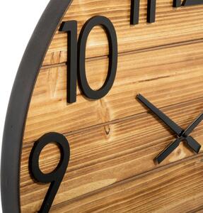 Zegar ścienny drewniany Abby, jodła, Ø 70 cm