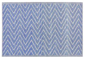 Dywan zewnętrzny 120 x 180 cm niebieski materiał z recyklingu wzór geometryczny Balotra Beliani