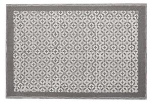 Dywan zewnętrzny prostokątny 160 x 230 cm szary materiał z recyklingu wzorzysty Abohar Beliani
