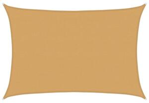 Żagiel przeciwsłoneczny, 160 g/m², piaskowy, 4x5 m, hdpe