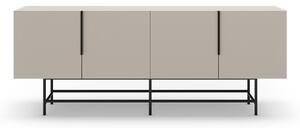 Kremowa niska komoda 200x77,5 cm Eldia – Marckeric
