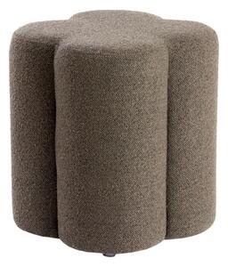 Brązowy puf z materiału bouclé Nalani – Light & Living