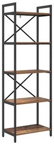 Półka na książki stare drewno 56 x 34 x 171 cm