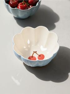 Sinsay - Ceramiczna salaterka w stylu cottage - czerwony