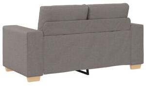 Sofa dwuosobowa, taupe, 160x77x82 cm, tkanina