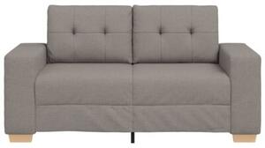 Sofa dwuosobowa, taupe, 160x77x82 cm, tkanina