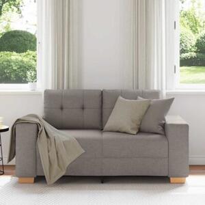 Sofa dwuosobowa, taupe, 160x77x82 cm, tkanina