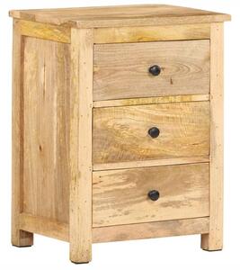 Stolik nocny, 45x35x60 cm, lite drewno mango