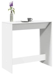 Stolik barowy, biały, 102x50x103,5 cm, materiał drewnopochodny