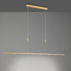 Lampa wisząca Tolu Quitani, możliwość ściemniania, mosiężny / złoty, salon / jadalnia, aluminium, nowoczesny