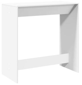 Stolik barowy, biały, 102x50x103,5 cm, materiał drewnopochodny