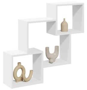 Półka ścienna, 78x18x71 cm, biała, materiał drewnopochodny