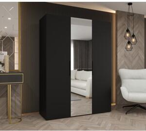 Szafa uchylna otwierana Marbella 2 150 wys. 202 cm czarny + u. czarny