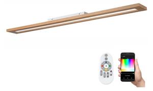 Brilagi Brilagi - LED RGBW Ściemnialny panel WOODY FRAME LED/34W/230V dąb + pilot BG0868