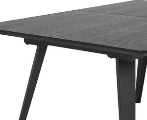 Nowoczesny stół do jadalni rozkładany 180/ 200x90cm MDF żelazo czarny Irvington Beliani