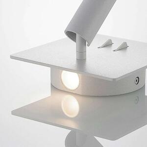 Lucande - Magya LED 2 Square Lampa Ścienna White