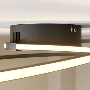 Lindby - Xenias LED Lampa Sufitowa Ø49 Black Lindby