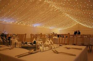 Świąteczna kurtyna świetlna - 3x6m, 600 LED, ciepła biel