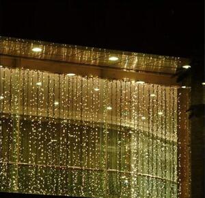 Świąteczna kurtyna świetlna - 3x6m, 600 LED, ciepła biel
