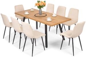 Zestaw do jadalni 8-osobowy stół ESSEN i krzesła SOFIA - beżowy