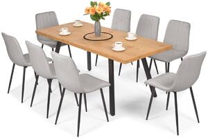 Zestaw do jadalni 8-osobowy stół ESSEN i krzesła SOFIA - szary