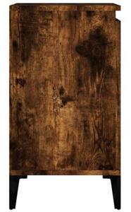 Szafka pod umywalkę, przydymiony dąb, 58x33x60 cm