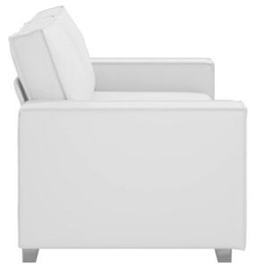 Sofa biaÅy 180 x 78 x 84 cm tkanina