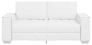 Sofa biaÅy 180 x 78 x 84 cm tkanina