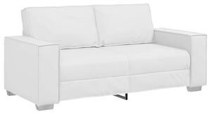 Sofa biaÅy 180 x 78 x 84 cm tkanina