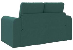 Sofa bed ciemna zieleÅ 148 x 71 x 83 cm tkanina