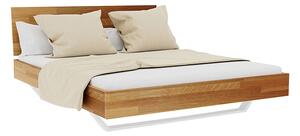 Łóżko drewniane Vigo Classic białe 140x200 Soolido Meble dębowe