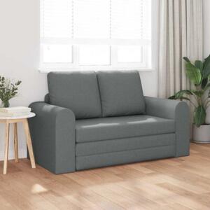 Sofa bed ciemnoszary 148 x 71 x 83 cm tkanina