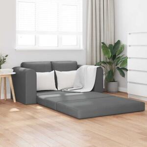 Sofa bed ciemnoszary 148 x 71 x 83 cm tkanina