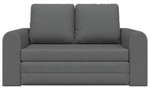 Sofa bed ciemnoszary 148 x 71 x 83 cm tkanina