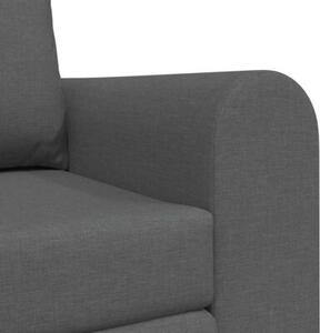Sofa bed ciemnoszary 148 x 71 x 83 cm tkanina