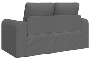 Sofa bed ciemnoszary 148 x 71 x 83 cm tkanina