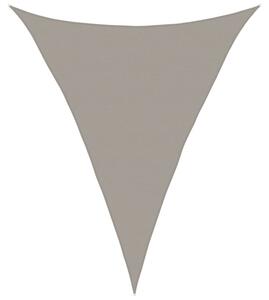 Żagiel przeciwsłoneczny, 160 g/m², jasnoszary, 5x6x6 m, hdpe