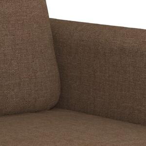 Sofa 2-osobowa, brÄ zowa, 140 cm, tapicerowana tkaninÄ