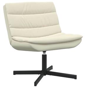 Fotel obrotowy kremowy 63 x 75 x 76 cm pu