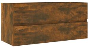Szafka pod umywalkę, przydymiony dąb, 100x38,5x45 cm