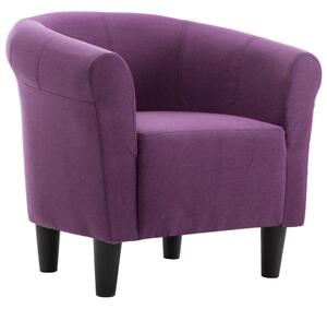 Fotel, fioletowy, tapicerowany tkaniną