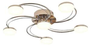 Lindby - Rouven 6 LED Lampa Sufitowa Chrome Lindby