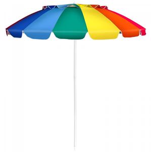 Parasol plażowy regulowany z ochroną UPF 50+ 2,2 x 2,45 m